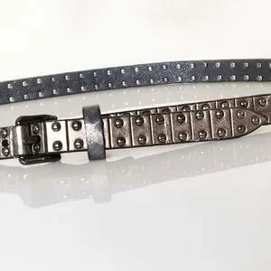 Burberry | Accessories | Burberry Metallic Studded Skinny  display picture 3
